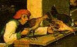A "hen toucher" is a man that follows a woman interfering with the way she conduct housework.
