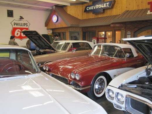 Another crop of classics ready to go.  While my Dad liked the Corvette, I thought the 64 Malibu SS Convertible was rather nice.