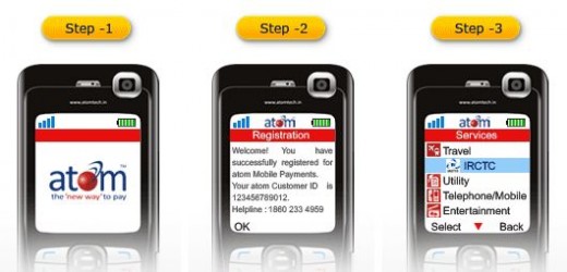 ATOM app for online ticket booking