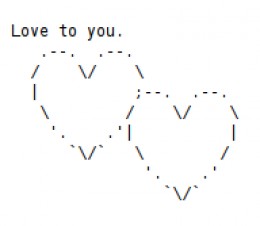 copy and paste heart text art