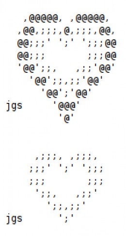 ascii art heart ascii art heart