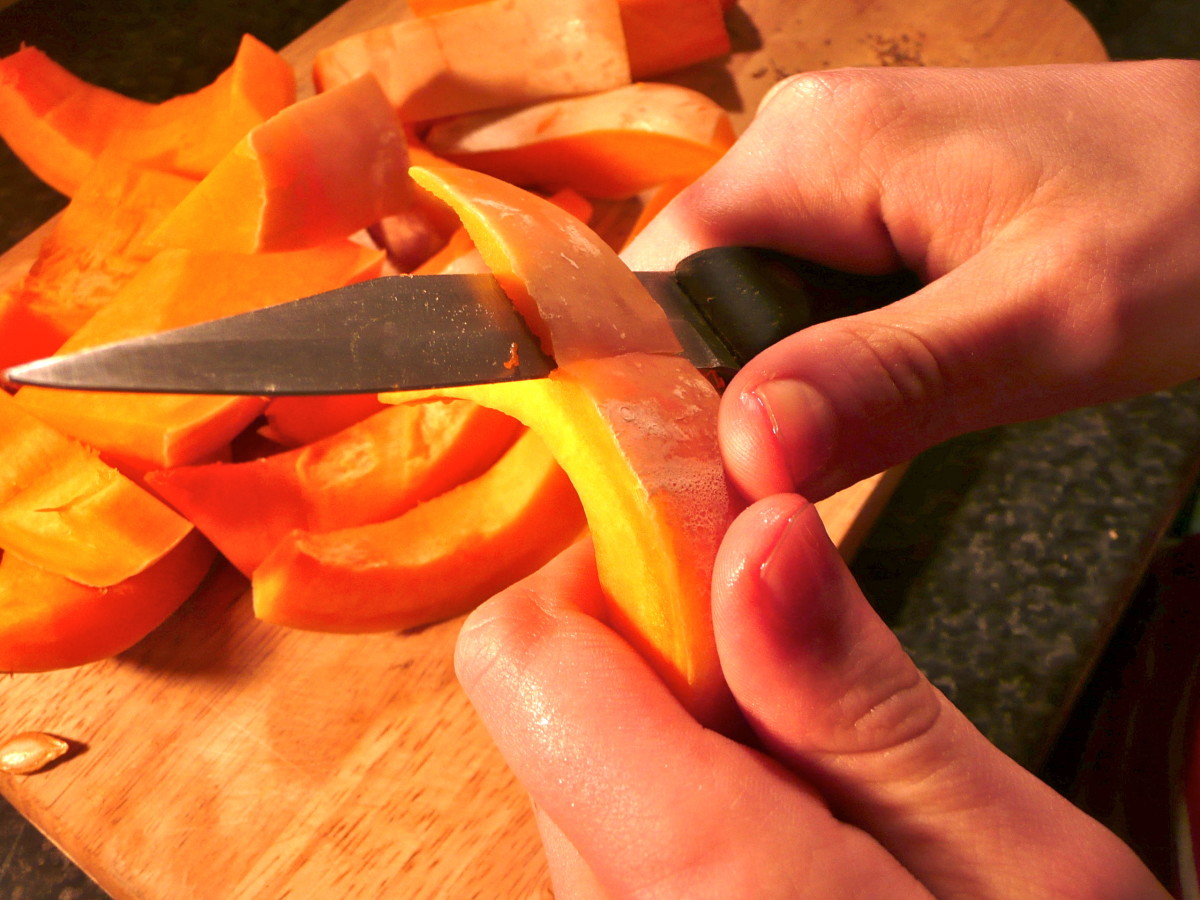 Slice and peel squash