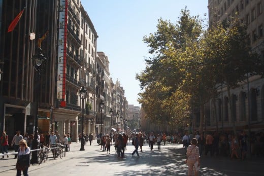 Walking and Shopping Tour in Barcelona, Spain