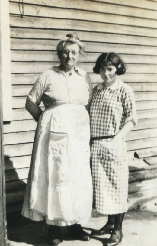 Maggie with her mother, Katharine