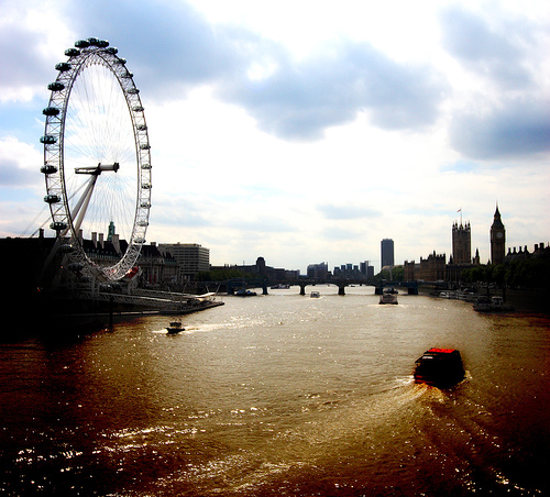 The Thames and London Eye