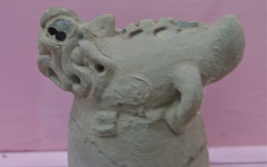 Odd piece from the Bagaces Period.  Like something one could encounter in nightmares.
