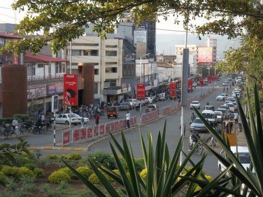 A view down Oginga Odinga Street