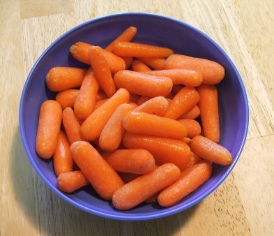 Carrots are rich in beta-carotene, a good antioxidant source.