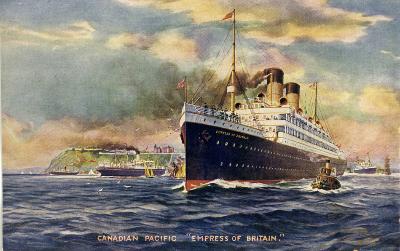 Empress of Britain, the ship my great grandfather sailed on between Alexandria to Marseilles.