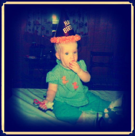 My 1st birthday.