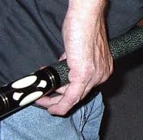 Good view of proper grip