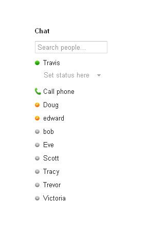 The Chat feature is located along the left side of your Gmail home page.