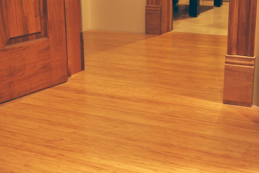 Installed click engineered bamboo floors from Bambooimporters.com