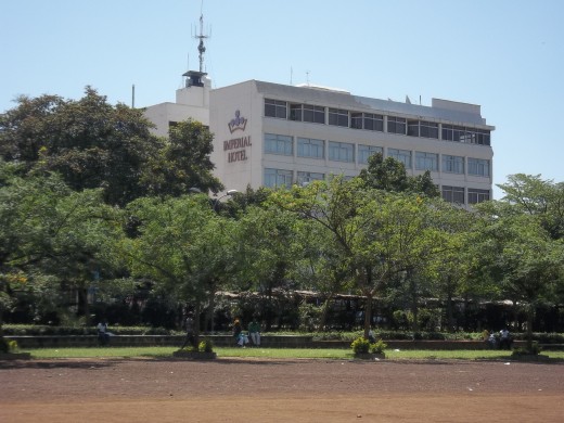 The Imperial viewed from Jomo Kenyatta recreation park. Expect to pay a princely sum.