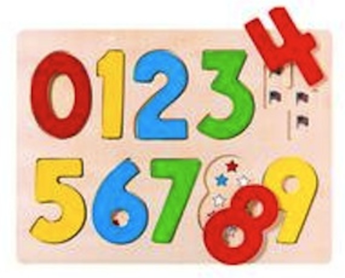 This puzzle is similar to the one my daughter had for learning numbers and their order.