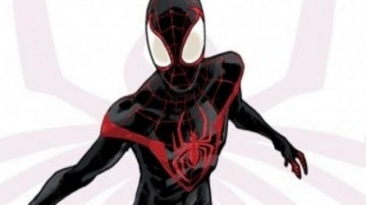 The new Spider-Man wearing his new threads.  I wonder who is taylor is?