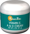 VITAMIN E CREAM WITH VITAMINS A & D ADDED. Contains Retinyl A and Vitamin E. Good for skin and getting some vitamin intake as well. Excellent moisturizing emollient cream for unbroken, dry, weathered skin.
