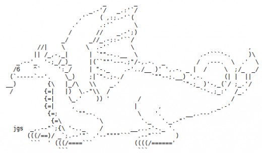 dragon text art copy and paste