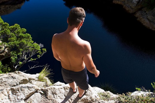 Cliff jumping? Hah! That's easy-peasy compared to personal rejection! Master that, and it's smooth sailing!