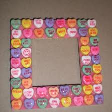 Conversation hearts picture frame
