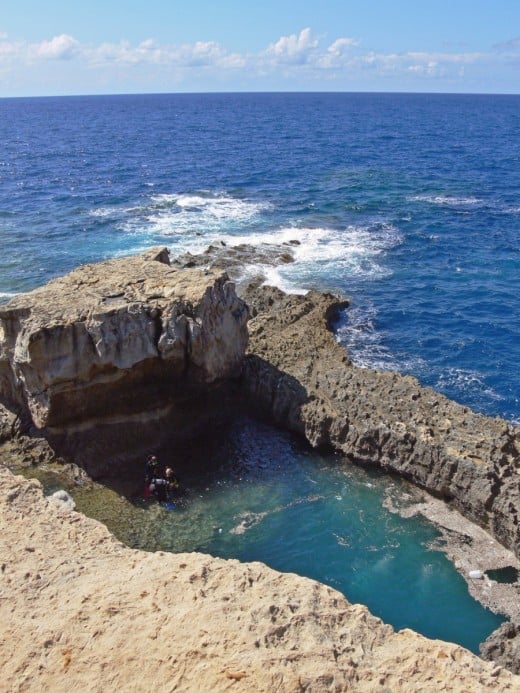 The Blue Hole Near Gozo, Malta