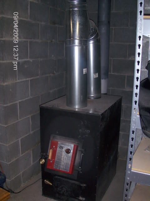 an example of an indoor wood furnace