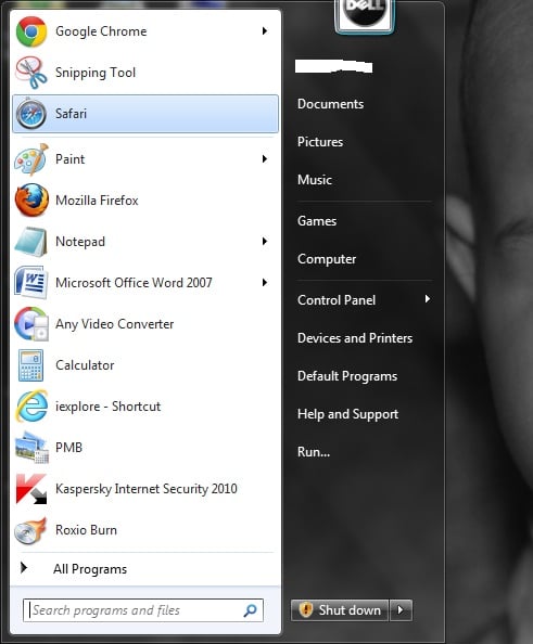 Using large icons in your Start menu increases the size of the Start menu.