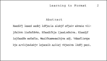 APA Abstract format provided by http://owl.english.purdue.edu/owl/printable/560/