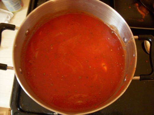 Simmering Spaghetti Sauce
