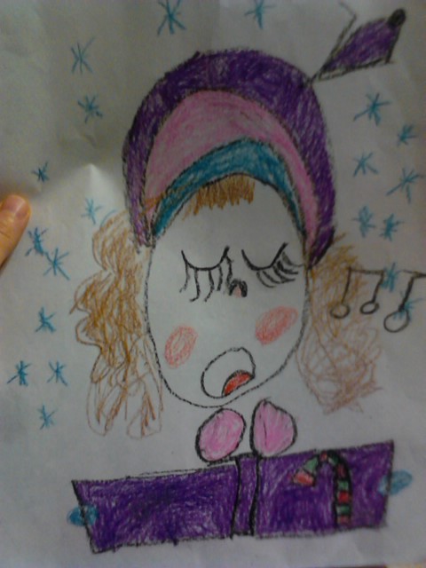 Her self portrait- beautiful and smart