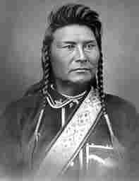 Chief Joseph.  I don't think and of the braves were 'brave enough to comment on his hair.