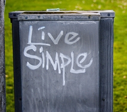 live simple - photo by Katy Brady via flickr.com