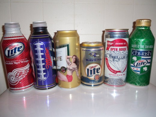There are tons of beautiful novelty beer cans out there, but you need a lot of space to be able to display them.