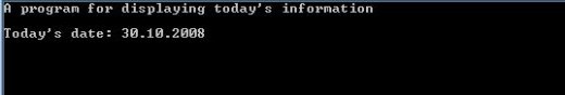 Output of the above code segment