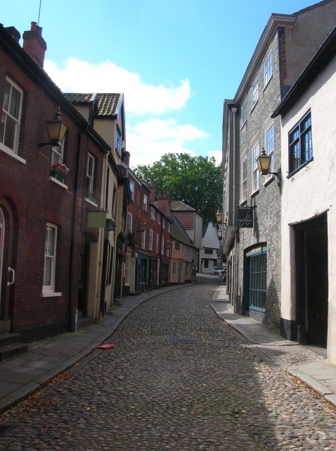 Cobbled street in Norwich: Elm Hill