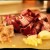 Roughly chop the red onion and garlic Roughly chop the red onion and garlic