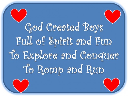 I love this quote about little boys!