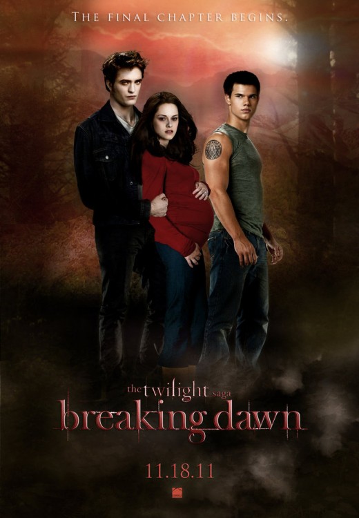 A "Breaking Dawn Part 1" movie poster.