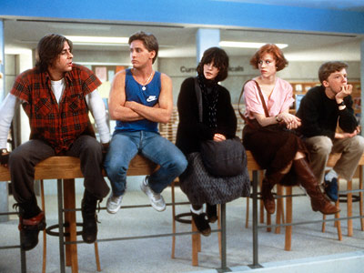 The teenage "detainees" of "The Breakfast Club".