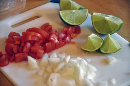 A tomato and lime salad recipe from North Africa published by Patty Inglish, MS.