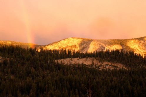 Rainbow, Olmstead Point, Yosemite National Park, California
