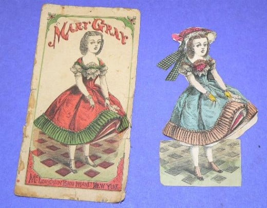Paper dolls from the early 1900s. They became popular in the United States around 1920.