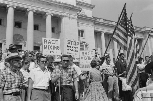 Little Rock Integration Protest Against Blacks