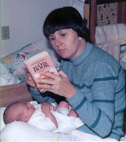 We all need to refer to a 'baby book' at first.
