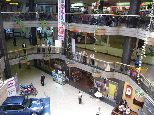 Inside Sarit Center Mall