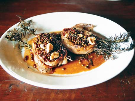 Pork in Green Peppercorn Sauce 