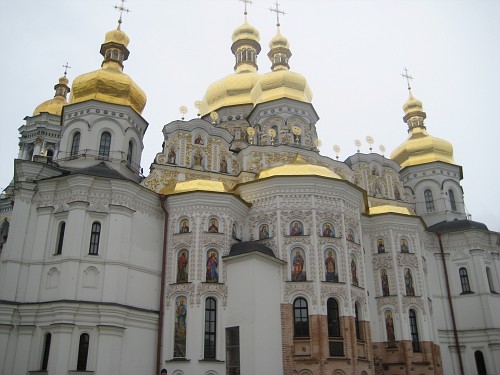 One of the churches at the Kiev Lavra