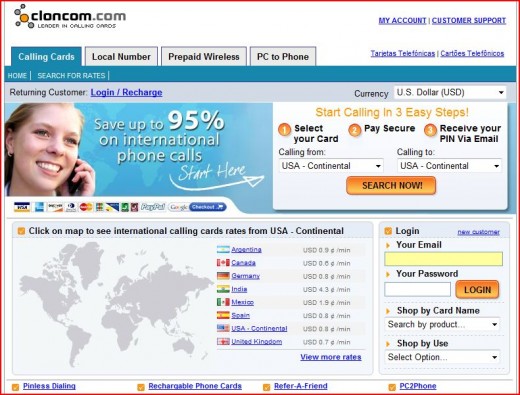 Cloncom.com Website