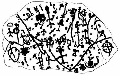 The symbols on the Judaculla Rock