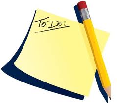 To do list with pencil